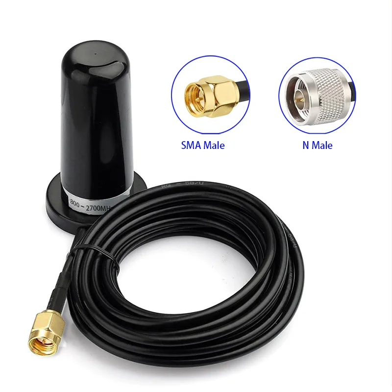 무지향성 방수 안테나, 고이득 자동차 안테나, 마그네틱 베이스, SMA N 수, 4G 3G 2G GSM PRS 기지국, 35dB