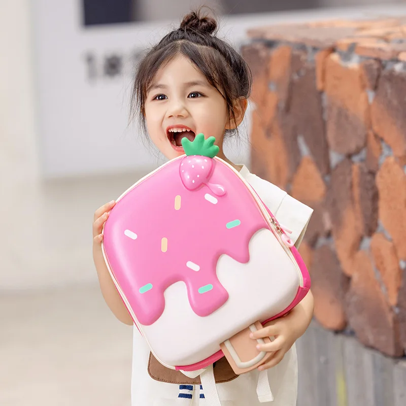 2024 New Korean Version Ice cream Shape Children's Backpack Kindergarten Schoolbag 3-5 Years Old Boys Girls Cute Children Bag 5