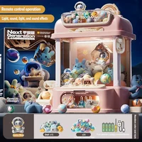 Mini Claw Machine Toys for Children DIY Automatic Doll Machines Coin Operated Play Game Claw Crane with Music Kids New Year Gift 2