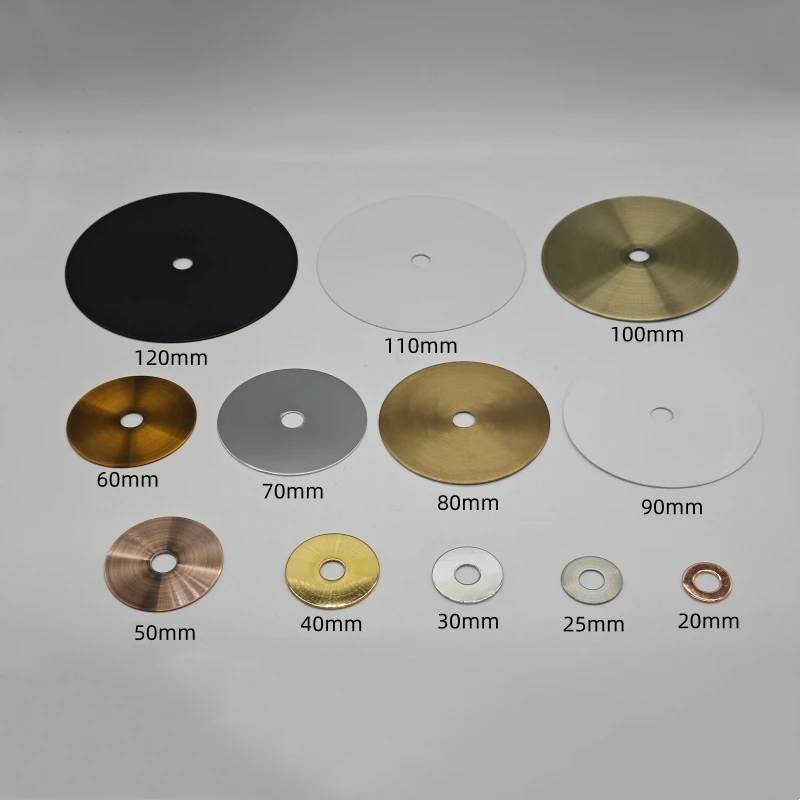 Lighting circular gasket metal iron sheet element sheet 10mm hole hardware decorative lighting accessories diy lighting accessories