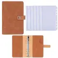 Brown 6 zip pockets
