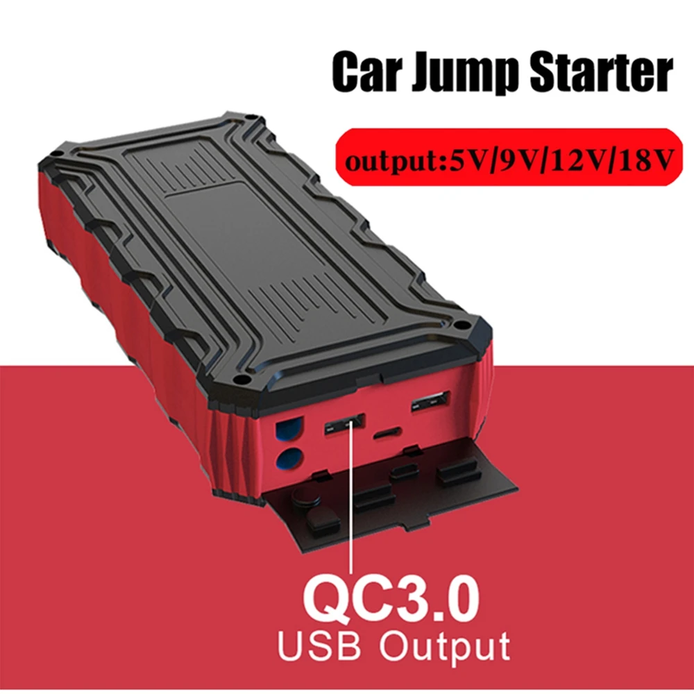 Auto Starthilfe Leistungsstarke Auto Power Bank Station Batterie Booster  Mit Led Taschenlampe Notfall Starter Für Benzin Diesel - AliExpress