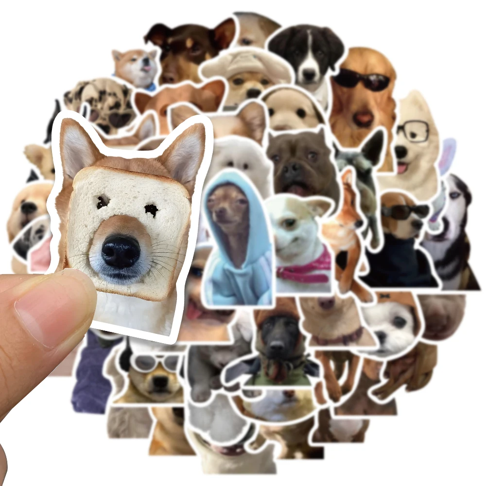 Animal Stickers Kawaii Cat Dog Funny Meme Decals 10/30/50/100pcs For DIY Skateboard Scrapbook Laptop Car Kids Toy