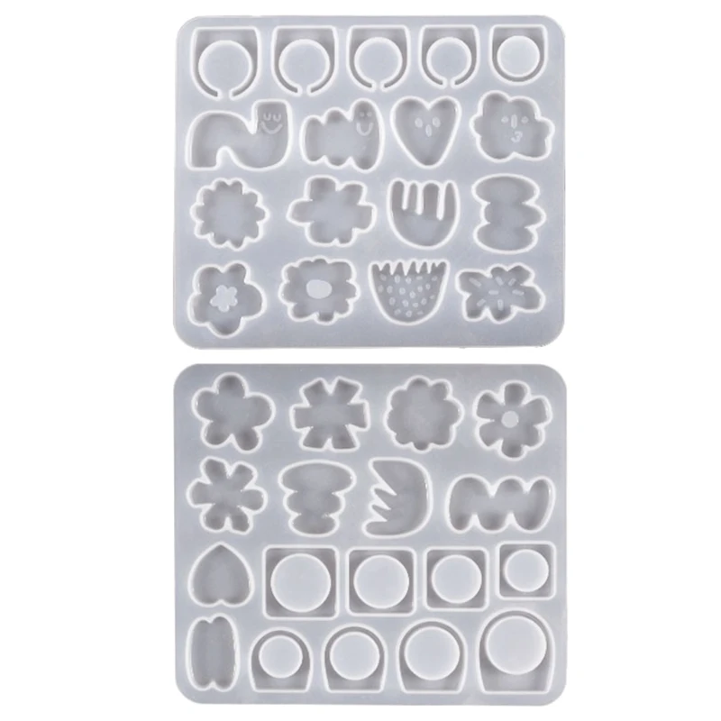

Irregular Flower Silicone Ring Molds Different Sizes Ring Jewelry Mold Easy Use