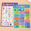 Abc Alphabet + Numbers 1~20 Poster Set Toddler Educational Charts Learning and Education Toy for Kid Baby Alphabet Montessori 6