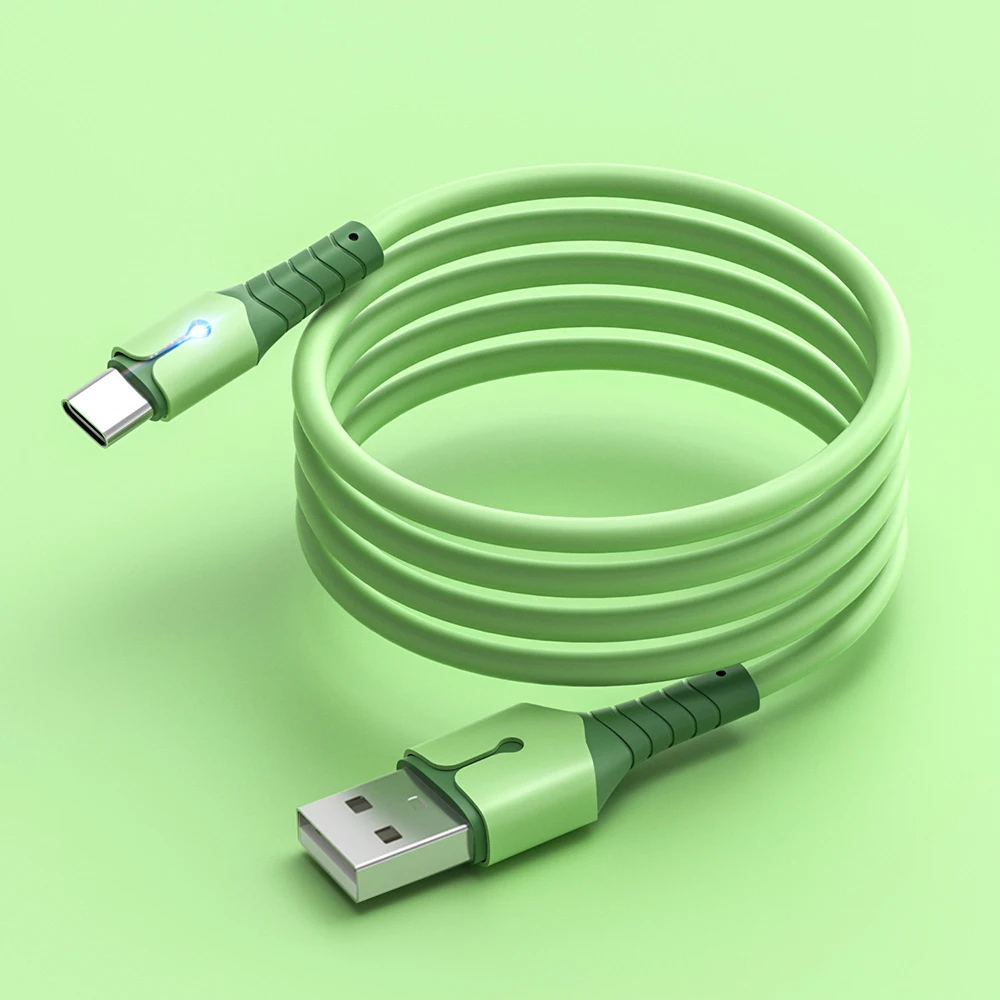 Multi-Color Lightweight Fast Charging Silicone USB-C Cable