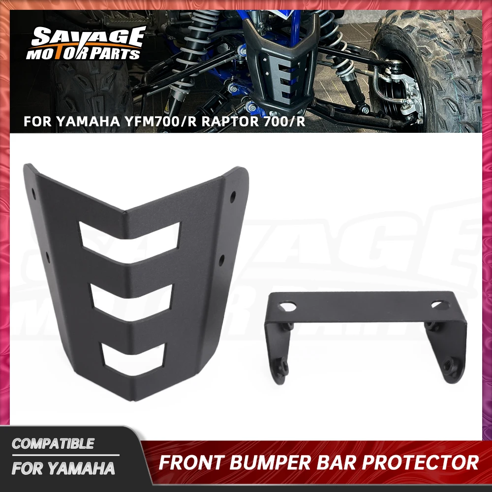 YFM700 ATV 2024 Front Bumper Bar Protection For Yamaha YFM700 YFM700R Raptor 700 700R Motorcycle Bumper Grille Guard Cover 2009+