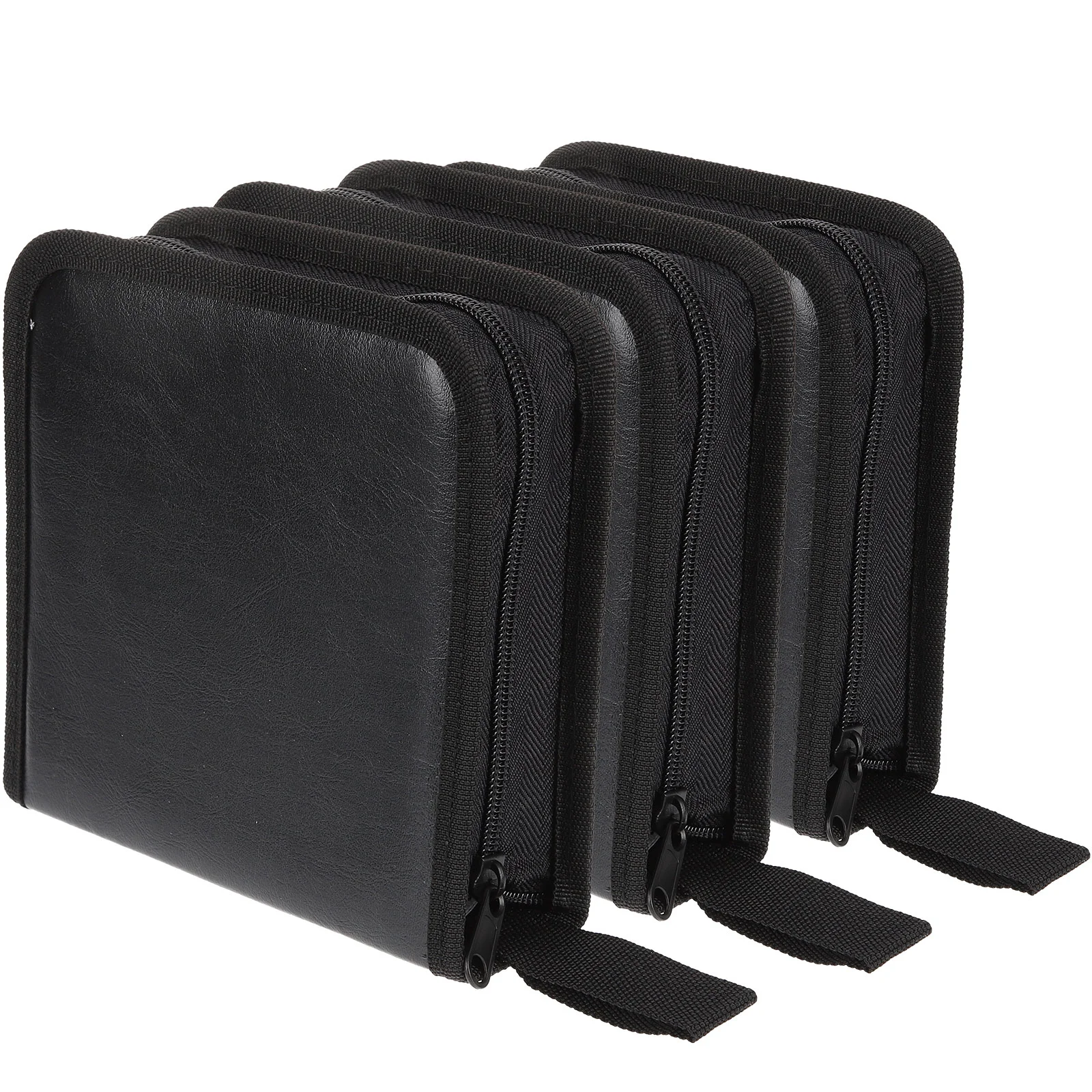 

3Pcs CD Storage Cases Travel Bag Portable 40 Disc Wallet Binder CD Case Holder