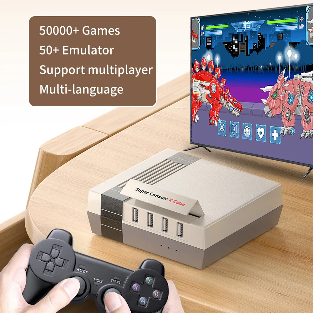 mirakel Alaska via Retro Super Console X Cube for PS1/PSP/N64/DC/MAME TV Video Game Console  With Controller Built in 50000+ Games 50+ Emulators| | - AliExpress
