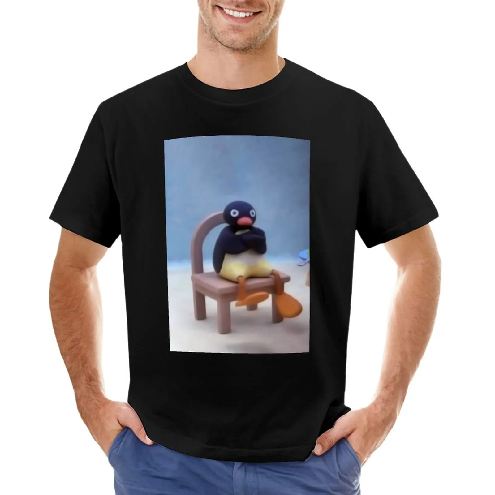 

Angry Pingu T-Shirt shirts graphic tees vintage clothes cute tops mens t shirts