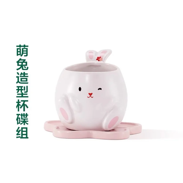 

Star papa cup New Year's Lunar New Year's Jade Rabbit mug Savings can Tea pot Water cup Coffee cup Ceramic cup