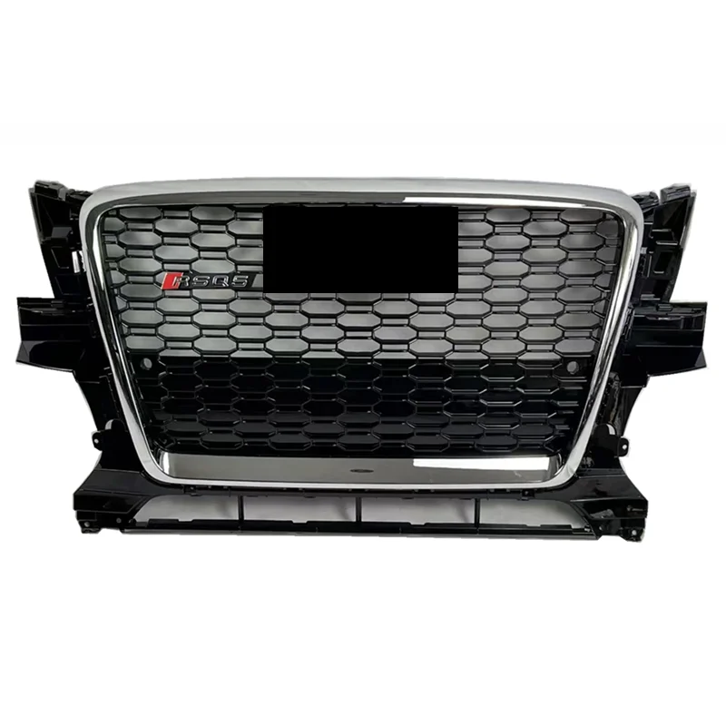 DECHO Front Bumper Grill Mask Radiator Grille Medium net For AUDI Q5 2008 2009 2010 2011 2012 Racing Grills AUTO GRILLE