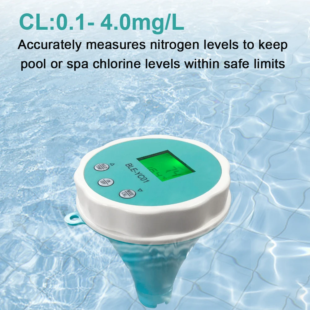 Water Quality Detector 6 in1 Water Quality Detector PH EC TDS ORP CL Temperature for Swimming Pool