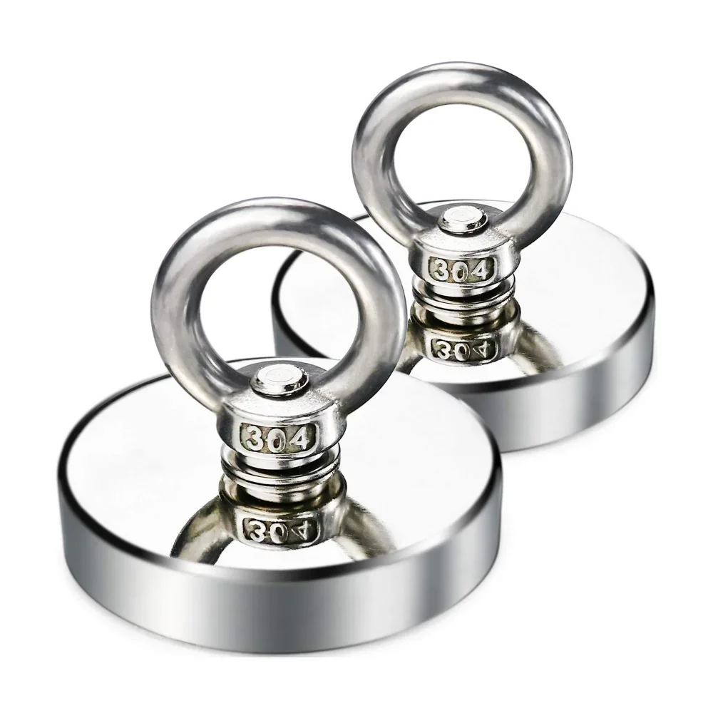 Neodymium Magnets 20-90MM 400KG Sea Fishing Magnets Rare Earth Salvage Magnetic Pot N52