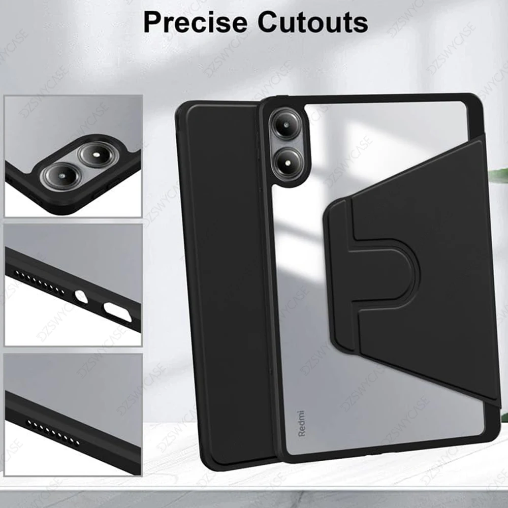 Universal Rotating Tablet Case, 360° Protection for Various Models and Sizes