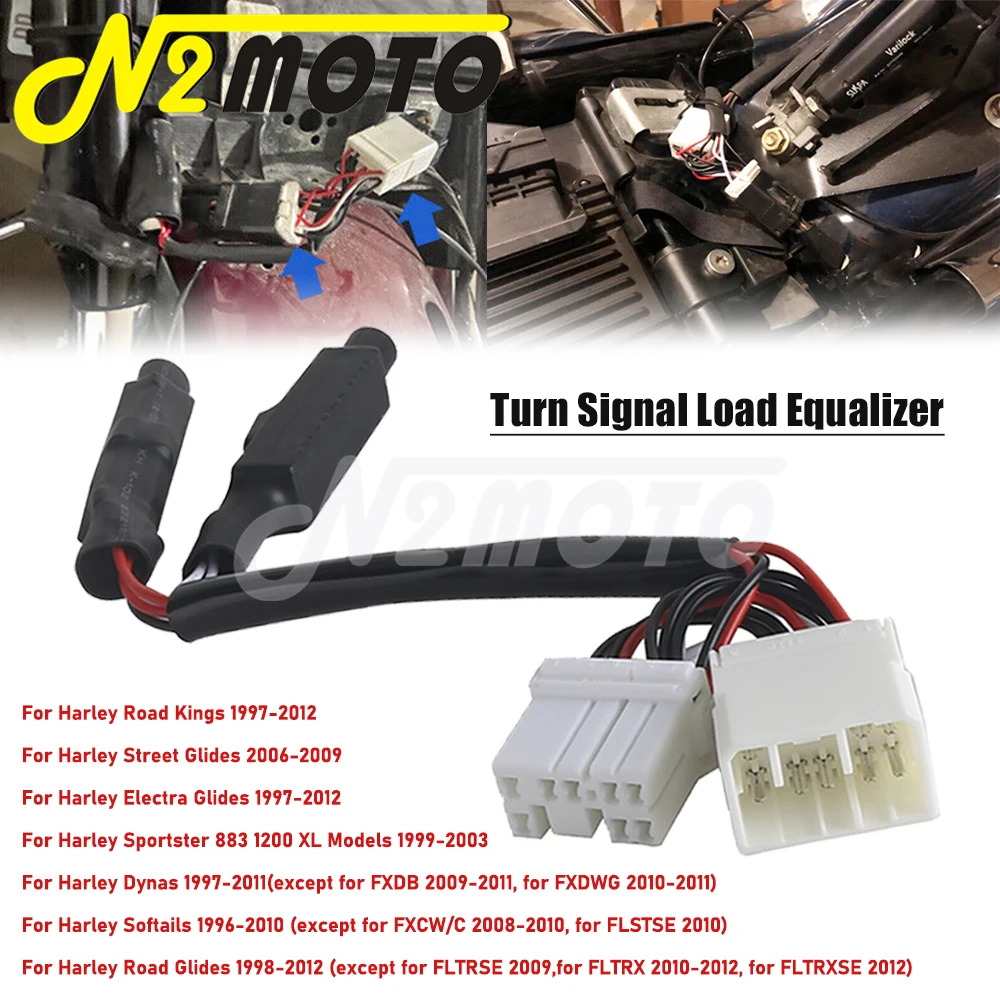 Turn Signal Load Equalizer For Harley Davidson - 8 Pin LED Resistor For 1997-2012 Models