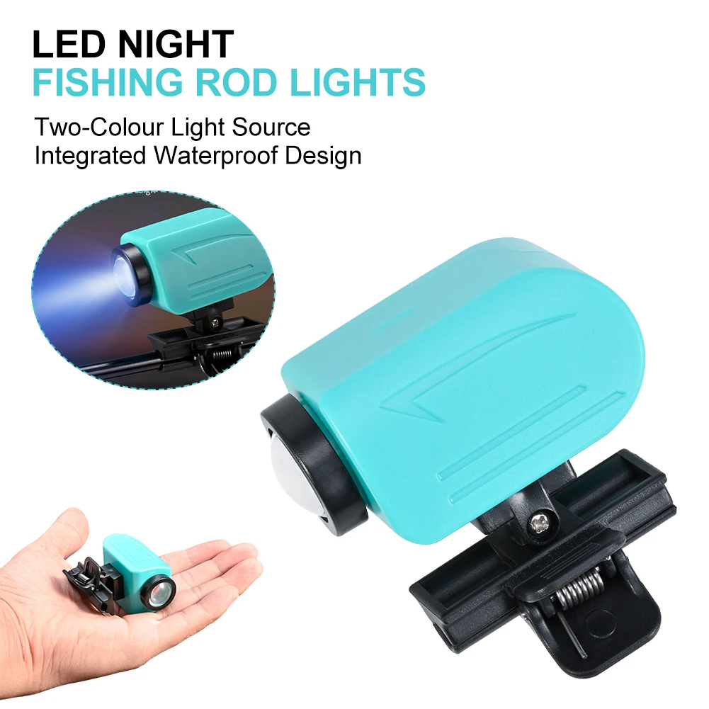 

Fishing Rod Light LED Two-Color Fishing Light Stick USB Rechargeable Non-Slip Night Fishing Rod Light Fishing Gear Accessories