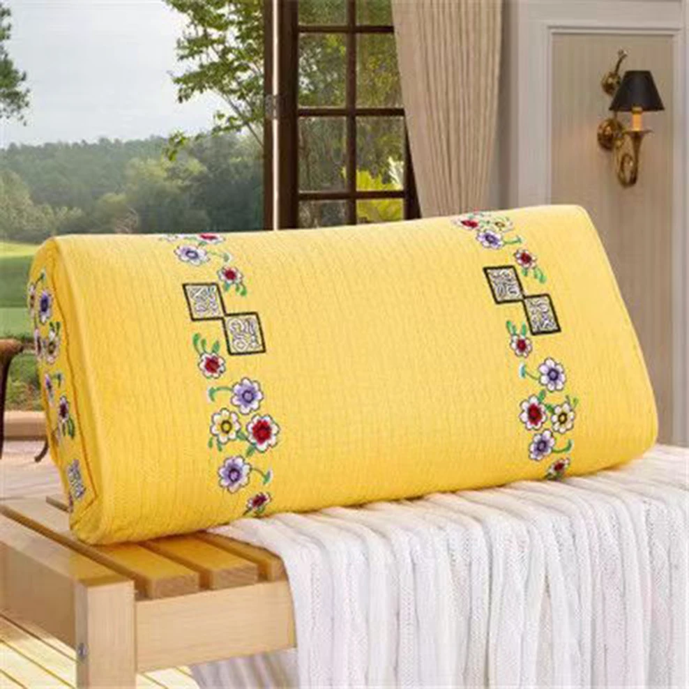 Korean Style Buckwheat Pillow, Folk Custom Square Pillow, Cotton