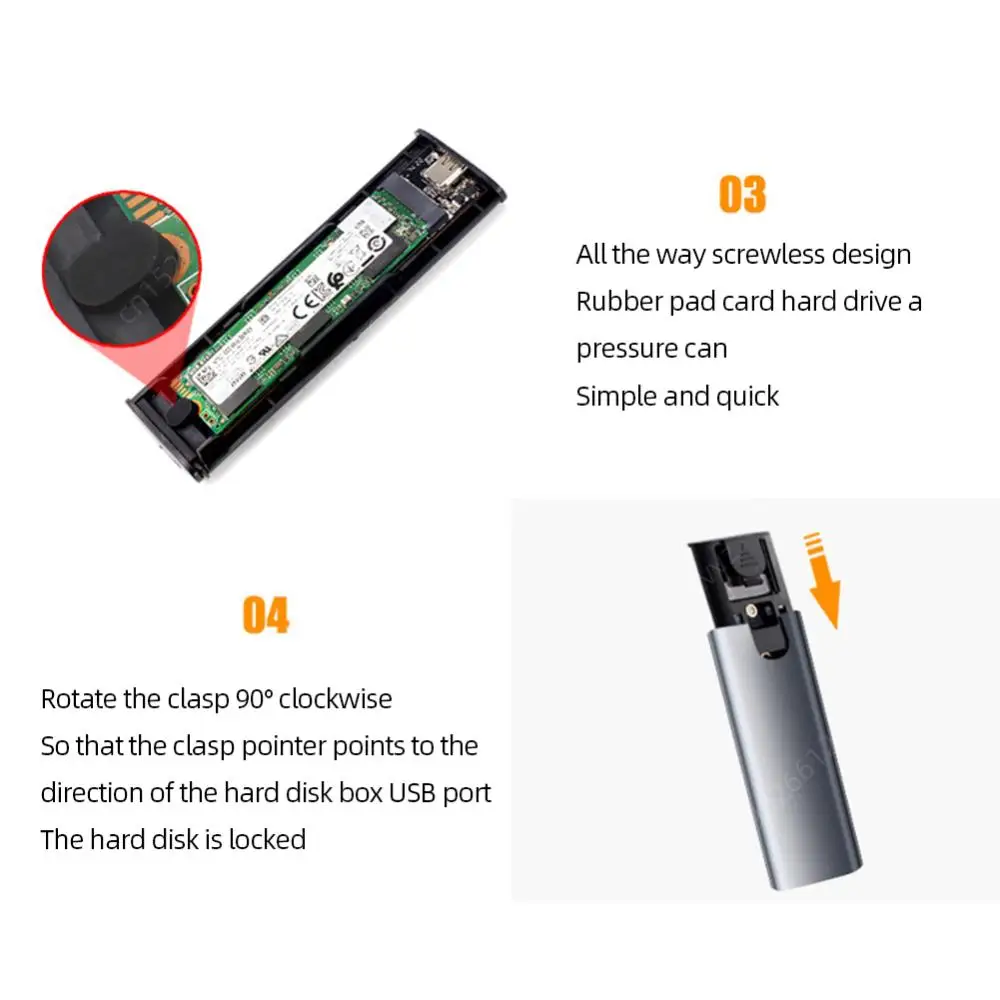 M.2 HHD ڽ SSD ̽ NVMe NGFF  ϵ ũ Ŭ, ˷̴ ձ M, B, (B + M) Ű, 2230, 2242, 2260/2280 SSD