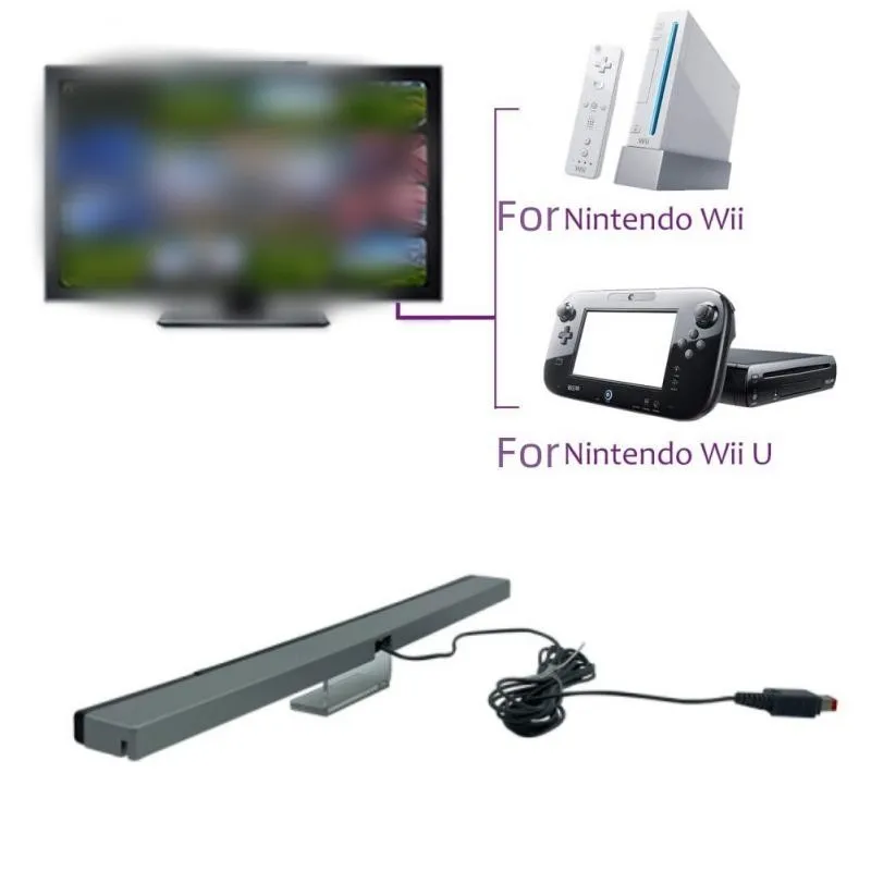 1Pc 20Cm Di Ricambio Barra Sensore A Raggi Infrarossi Cablata Per Console Nintendo Wii U Barre Sensore Di Movimento Per Console Di Gioco Wii Wiiu