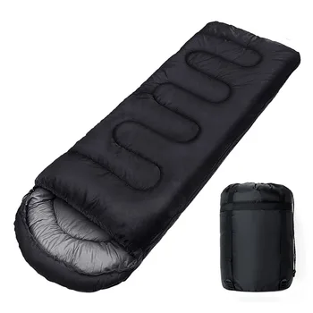Camping Sleeping Bag Lightweight 4 Season Warm Envelope Backpacking Outdoor Mummy Cotton Winter Sleeping Bag 1