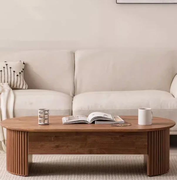 Description Picture 6 of itemFolding coffee table in 100cm wood color