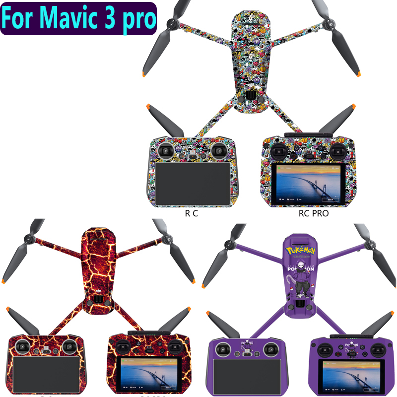 Skins for DJI Mavic 3 Pro Protector Stickers Waterproof PVC Dust Proof  Drone FLat Skins for DJI Mavic 3 Pro Drone Accessories