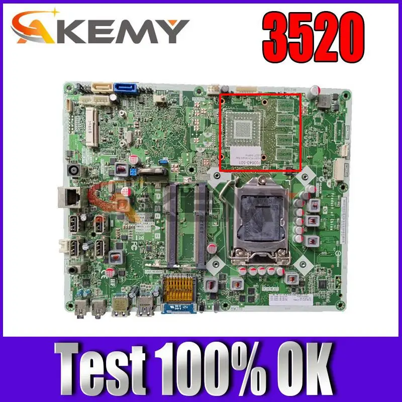 703643-001 для HP Pavilion 20 Pro 3520 материнская плата AIO 703643-501 системная 100% протестирована