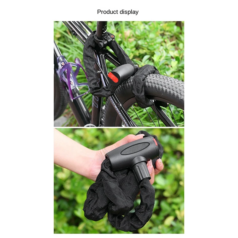 FUFU Mountain Bike Bicycle Lock Anti-Theft Key Lock Mountain Bike Electric Chain