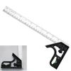 1PC Adjustable Combination Right Angle Ruler 90 Degrees with Bubble Level Gauge For Woodworking Multifunctional Measuring Tool 5