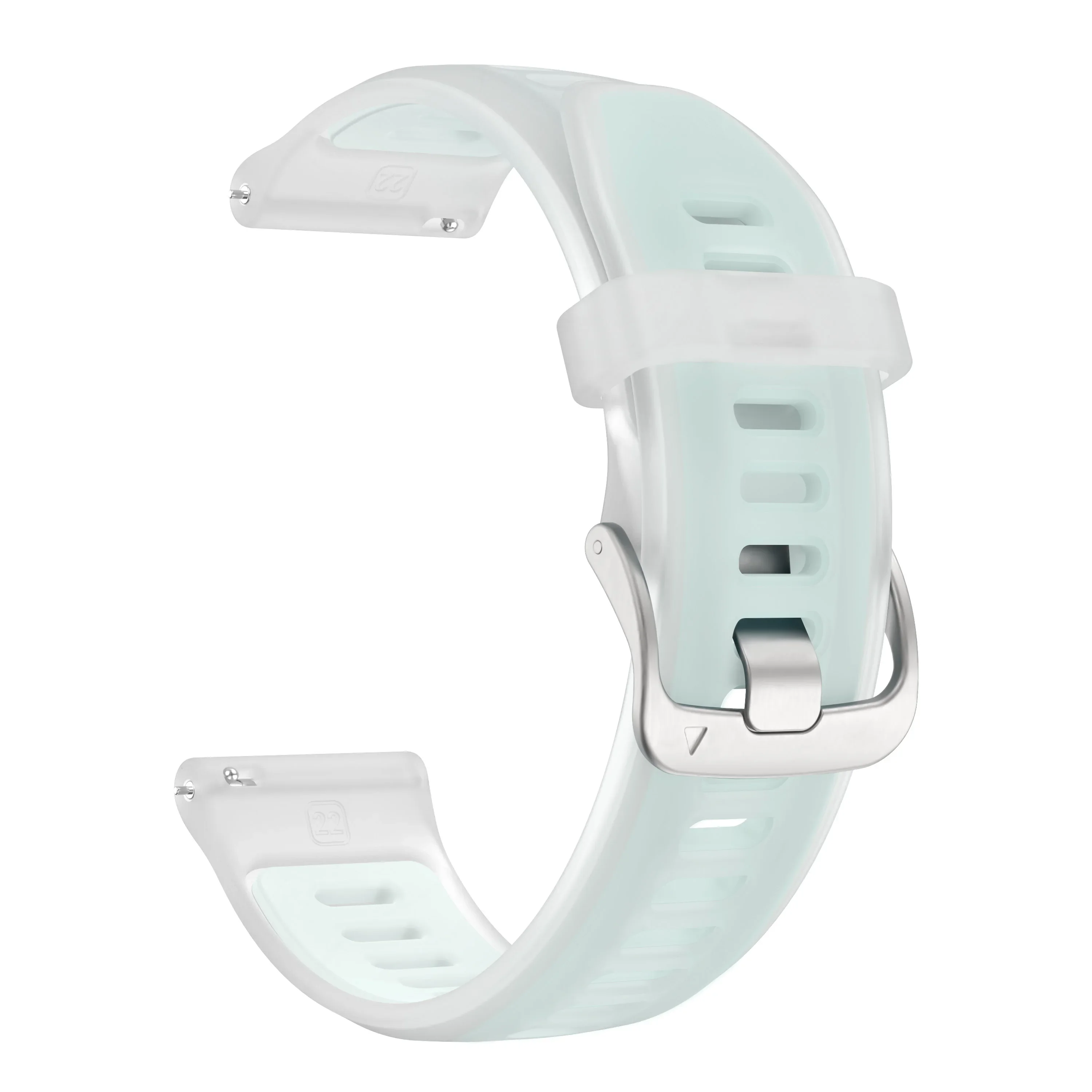 Translucent Silicone Wristband - 22mm Adjustable Strap