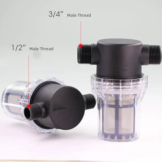 1/2 ”3/4” Szál 40/80Mesh Kertész -Öntözők Szűrő A Vízszivattyú Csőszűrőhez Tó Tartálytisztítható Öntözési Víztisztító - Image 4