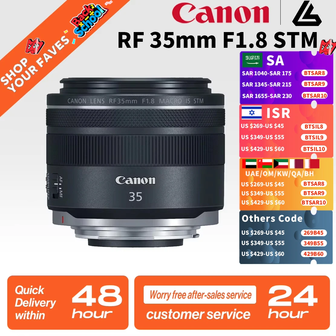 Canon RF35mm F1.8 IS Macro STM Full Frame Wide Angle