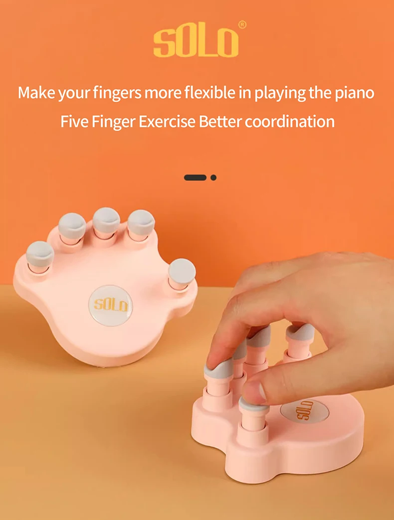 Description Picture 4 of itemSOLO Piano Finger Finger Exerciser Finger Strength Standard piano hand shape Soft Finger Cushion Keyboard for beginners