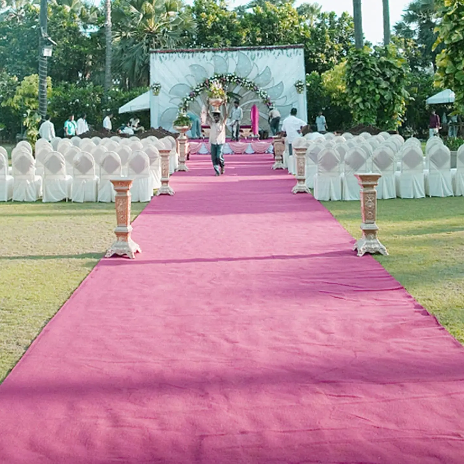 Pink Wedding Carpet, Party Hallway, Proposal Ceremony, Hotel Runway Luxury Carpet, Celebrity Gathering Welcome Carpet