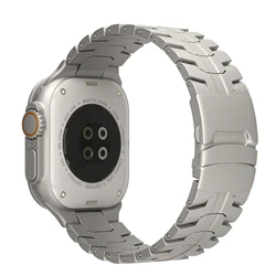 Luxury Titanium Metal Watch Strap - Premium Bracelet for Series 11 10 46mm (Titanium Color)