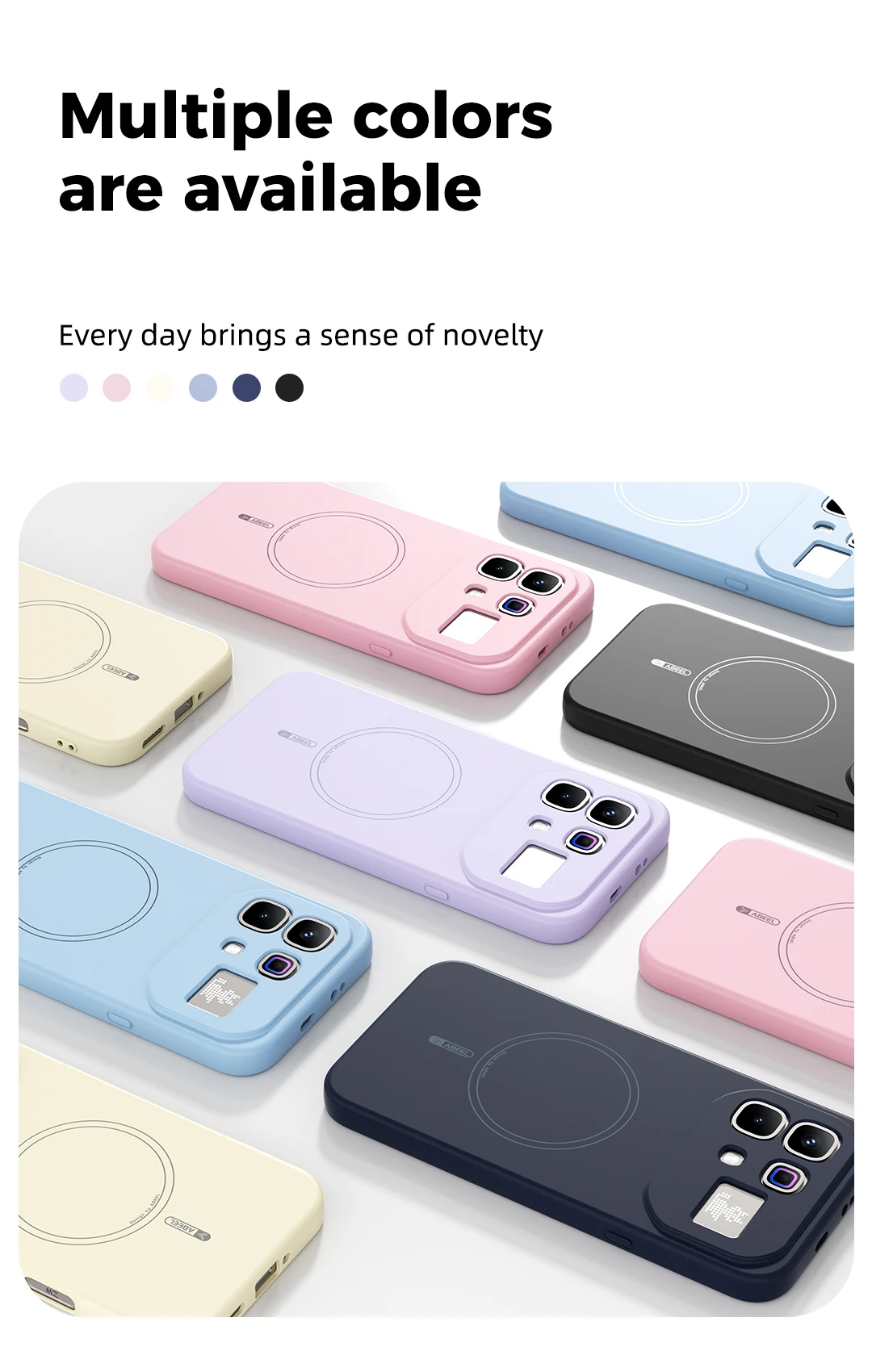 Magnetic Liquid Silicone Soft Phone Case - Skin-Friendly Feel