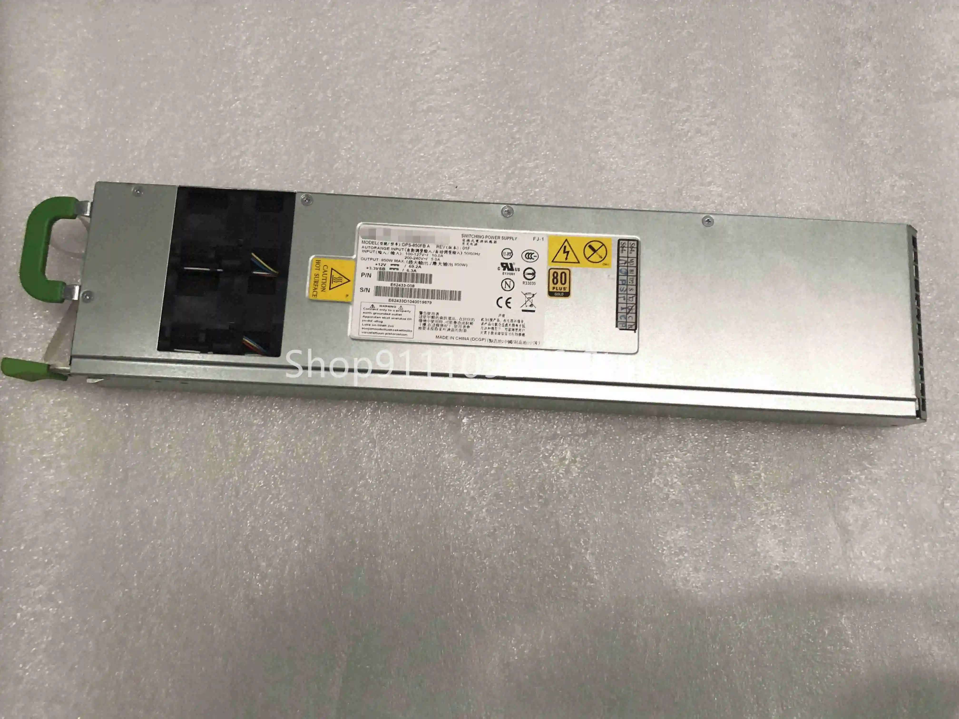 

Оригинальный разборный блок питания для сервера LENOVO R680 G7 DPS-850FB A