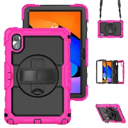 Durable Protective Tablet Case with S Pen Holder and Stand - Shockproof Design for Lenovo Tab M11 (Light Copper Red)
