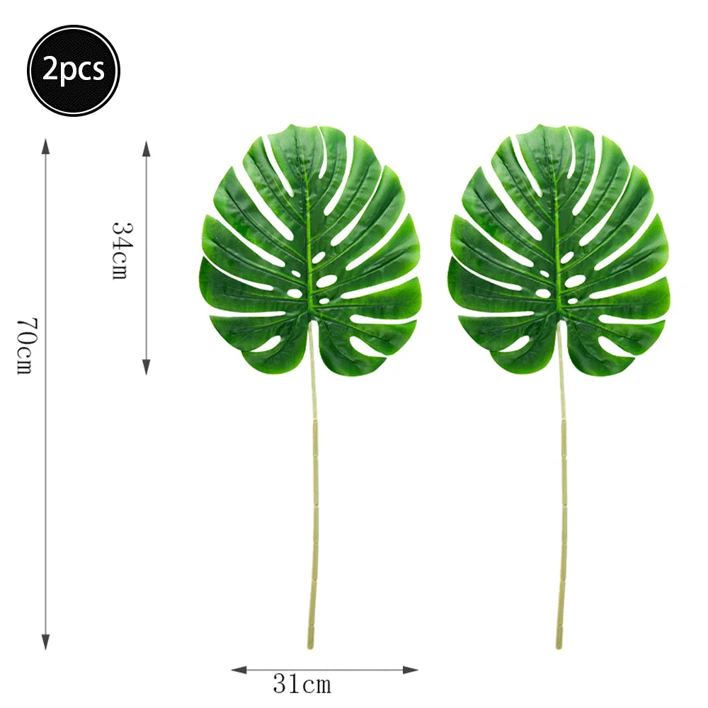 Künstlichen Grün Tropical Palm Blätter Brasilien Blatt Dschungel Safari Geburtstag Party Dekoration Hochzeit Home Decor Tabelle Gefälschte Pflanzen – Detail 10
