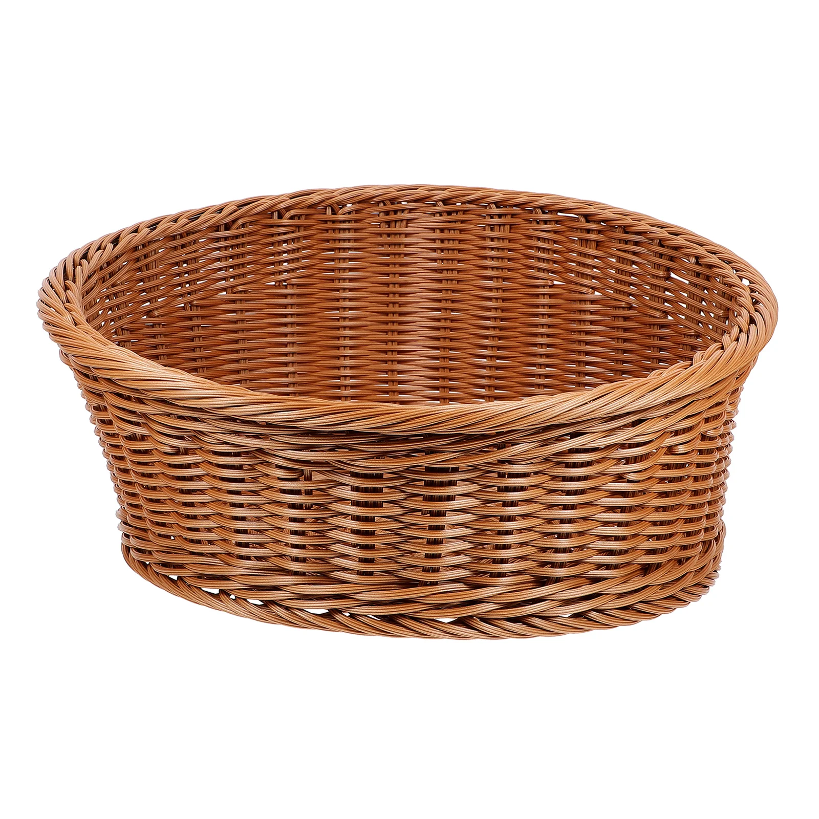 

Basket Rattan Slant Storage Snacks Bread Organizing Fruit Container Creative Fruits Hand Woven
