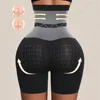 Culotte gainante taille haute sans coutures, respirante et douce pour la peau, effet push-up fessier, maintien abdominal renforcé, sculptante
