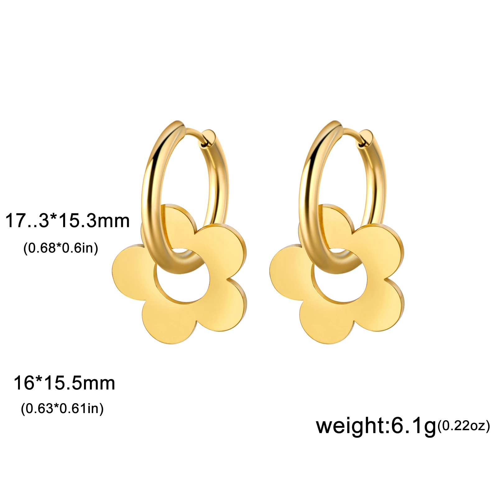 Chloé Hoop Oorbellen Goud – Juli Dans Jewels