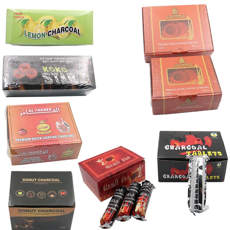 Arabic hookah carbon small ash smokeless charcoal hookah accessories