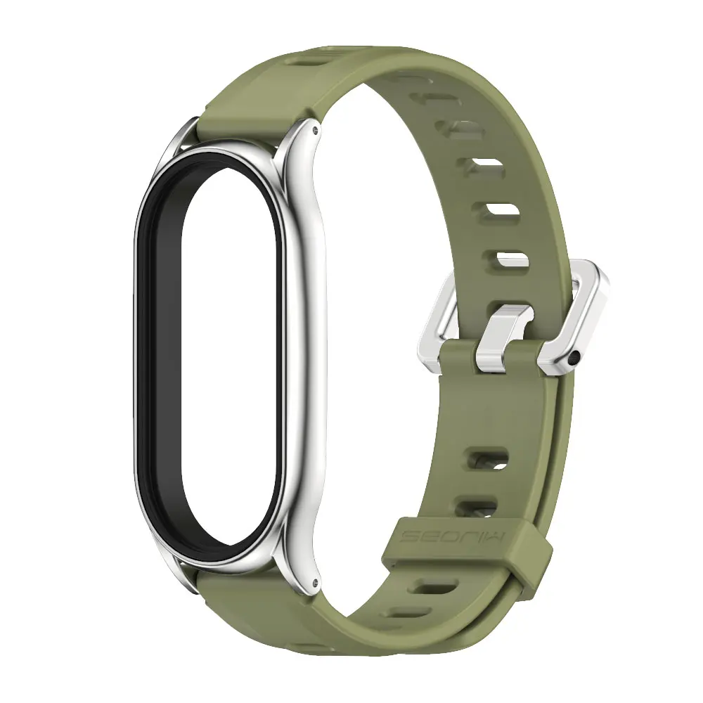 Premium PU Leather Wristband and Metal Bracelet