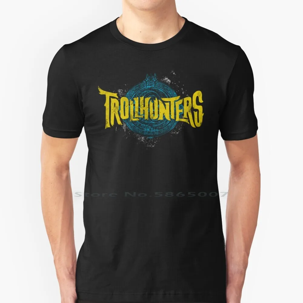 Trollhunters T Shirt 100% Cotone Troll Trollhunter Trollunters Hunters Netflix Netflix Series Netflix Animated Series Animated