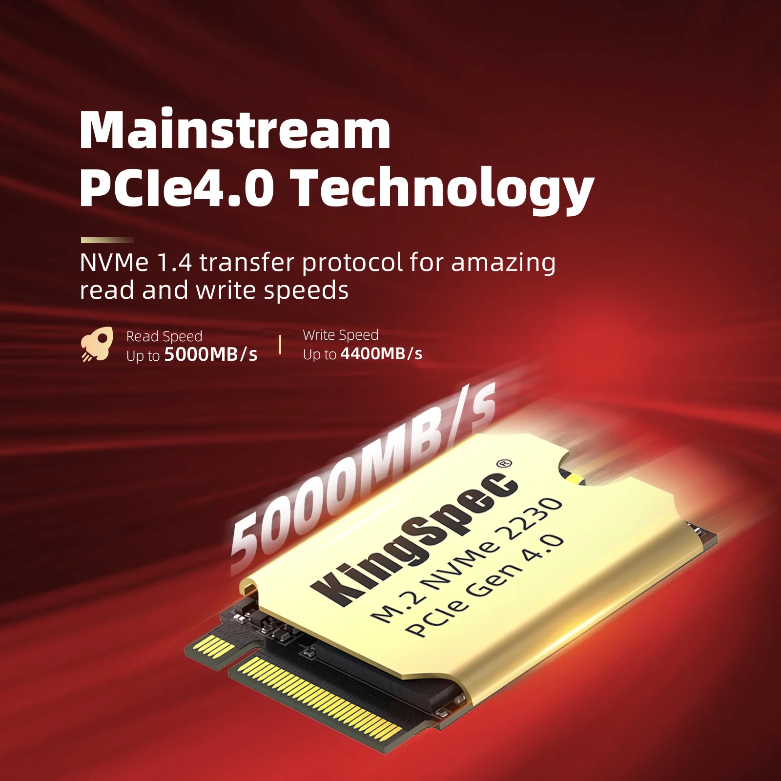 Ssd Disco Rígido Unidade Interna para Baralho Steam 512gb 1tb 2tb M.2 22 30 Pcie 4.0 Nmve Kingspec2230 - Imagem 4