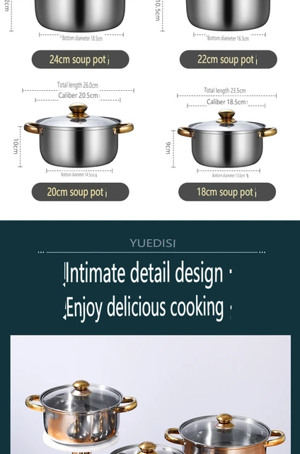 12 Pieces Of Stainless Steel Cookware Set 6 Kinds Of Kitchen Pot  Combination Frying Pan Soup Pot Milk Pot Kettle Set Pot Gift - AliExpress
