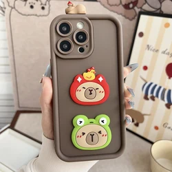 Capibala Multistep Case with Adorable Head Doll Accessory - Moto G24Power (TJZ - 011)