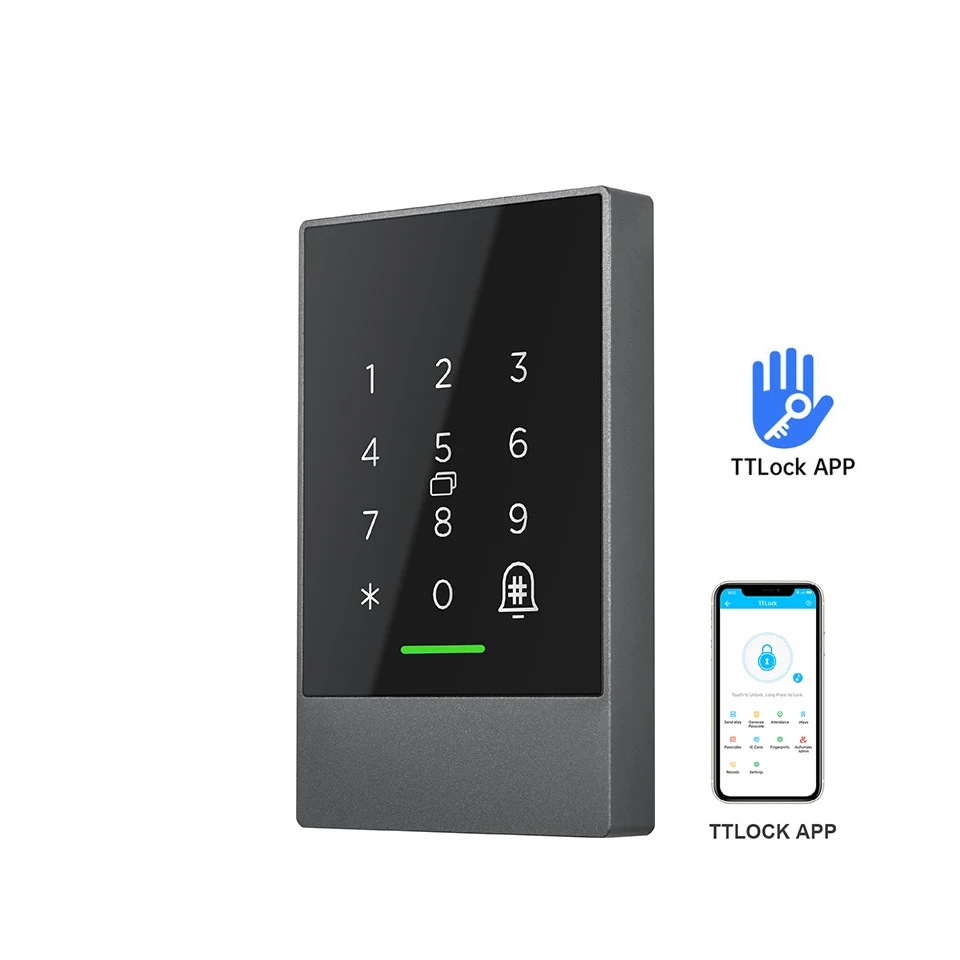 

K2 K2F Outdoor Waterproof Touch Keypad Blue tooth WiFi Access Control Card Reader with TTlock APP